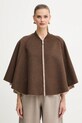 Двостороннє пончо з додаванням вовни MAX&Co. 2526736037200 бежевий AW25