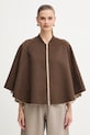 MAX&Co. poncho dwustronne z dodatkiem wełny 2526736037200 beżowy AW25