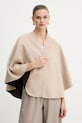 MAX&Co. poncho dwustronne z dodatkiem wełny 2526736037200 beżowy