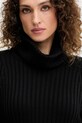 Luisa Spagnoli pulover de lână negru 100120