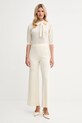 Вълнен пуловер Luisa Spagnoli 100067 бежов AW25