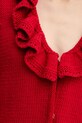 Luisa Spagnoli kardigan wełniany 100274 czerwony