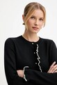 Luisa Spagnoli kardigan wełniany 100212 czarny AW25