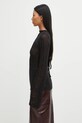 Heliot Emil sweter z dodatkiem wełny AW25.W.07.083.BLK01 czarny AW25