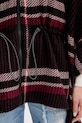 Desigual poncho CHECKS ALDAMA 25WAIA11 bordowy