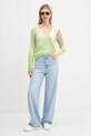 Desigual sweter OULU 25WWJF13 turkusowy AW25
