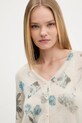 Desigual kardigan z domieszką wełny ESTOCOLMO beżowy 25WWJF14