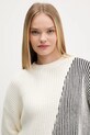 Desigual sweter NOME beżowy 25WWJF26