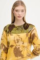 Свитер с примесью шерсти Desigual ADAK жёлтый 25WWJF30