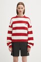 Шерстяной свитер Fiorucci Cropped Alpaca шерсть красный W02FPKSW448KN11RD02