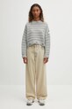 Vlnený sveter MM6 Maison Margiela S52HL0031.M13040.857M sivá