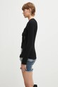 MM6 Maison Margiela sweter z dodatkiem wełny S62HL0041.M13196.900S czarny AW25