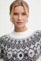 BOSS sweter z dodatkiem wełny beżowy 50549369
