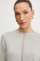 BOSS Orange sweter z dodatkiem wełny szary 50548927