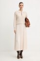 Marella sweter z dodatkiem wełny 2523366374200 beżowy AW25