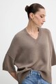 Marella sweter z wełną brązowy 2523366404200
