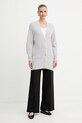 Marella kardigan z wełną 2523346122200 szary AW25