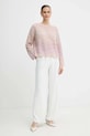 Marella sweter z dodatkiem wełny Emme by Marella 2525366282200 różowy AW25