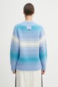Clothing Kenzo wool blend jumper Speed Stripe Hairy Knit Jumper FF62PU7163CG blue