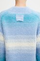 Kenzo wool blend jumper Speed Stripe Hairy Knit Jumper FF62PU7163CG blue