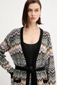 Missoni kardigan z dodatkiem wełny brązowy DS25WM0O.BK01CQ