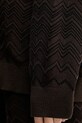 Missoni sweter z wełną DS25WN14.BK01CP brązowy