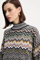 Missoni sweter z dodatkiem wełny brązowy DS25WN16.BK01CQ