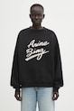 Anine Bing bluza bawełniana miles bawełna czarny A.08.11374