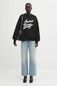 Anine Bing bluza bawełniana miles A.08.11374 czarny