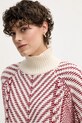 Tommy Hilfiger sweter z dodatkiem wełny czerwony WW0WW46410