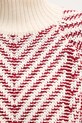 Tommy Hilfiger sweter z dodatkiem wełny WW0WW46410 czerwony