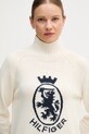Πουλόβερ με προσθήκη μαλλιού Tommy Hilfiger μπεζ WW0WW46434