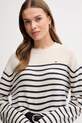 Tommy Hilfiger sweter wełniany beżowy WW0WW46438