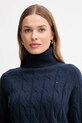 Tommy Hilfiger sweter wełniany granatowy WW0WW46791