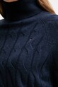 Tommy Hilfiger sweter wełniany WW0WW46791 granatowy