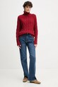 Шерстяной свитер Tommy Hilfiger бордо WW0WW46791