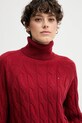 Шерстяной свитер Tommy Hilfiger WW0WW46791 бордо