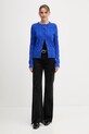 Вовняний кардиган Tommy Hilfiger WW0WW47463 блакитний AW25