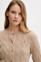 Tommy Hilfiger kardigan wełniany beżowy WW0WW47463