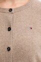 Tommy Hilfiger kardigan wełniany WW0WW47469 beżowy
