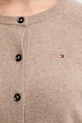 Вовняний кардиган Tommy Hilfiger WW0WW47469 бежевий