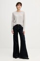Tommy Hilfiger sweter wełniany WW0WW47470 szary AW25