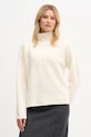 Tommy Hilfiger sweter wełniany wełna beżowy WW0WW47645