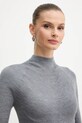 Вовняний светр BOSS 50549166 сірий