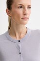 Calvin Klein kardigan wełniany fioletowy LV044D323G