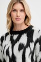 Calvin Klein sweter z dodatkiem wełny LV044D343G czarny