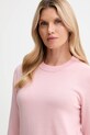 Calvin Klein sweter z dodatkiem wełny różowy LV044D370G