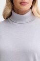 Calvin Klein sweter z dodatkiem wełny LV044D371G fioletowy