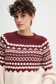 Barbour sweter z dodatkiem wełny MABEL czerwony LKN1684