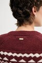 Barbour sweter z dodatkiem wełny MABEL LKN1684 czerwony